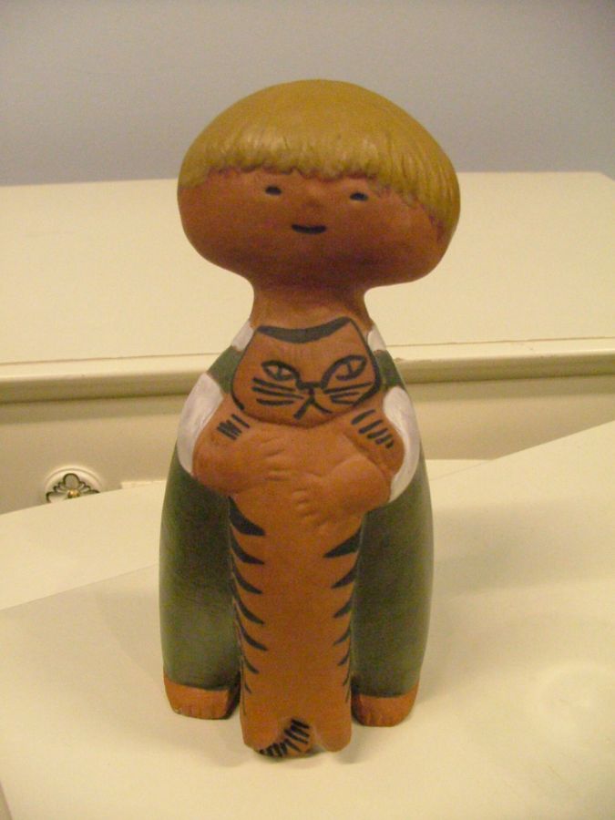 Figurin , Lisa Larson, Pelle, höjd: 20 - 391 2444 - Metropol Auktioner